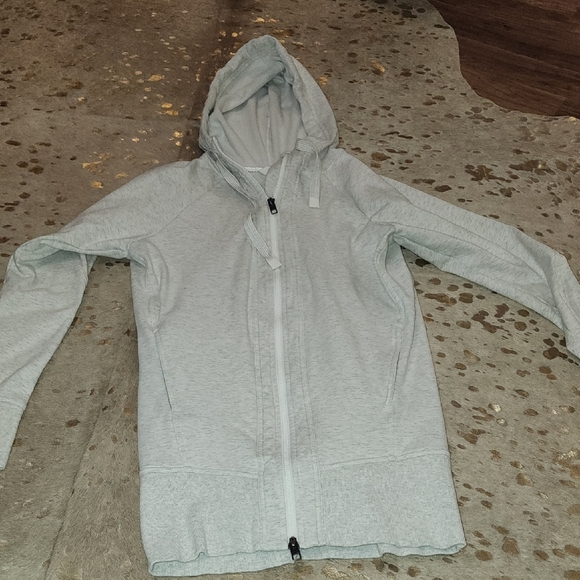 Athleta Gray Zip-Up Hoodie - Picture 1 of 7